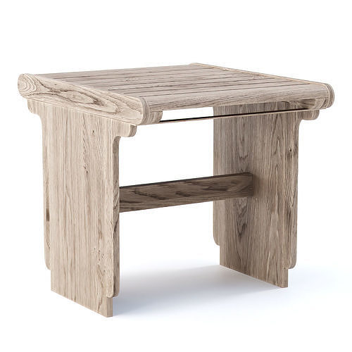 Eva wooden stool EV17 by Bpoint Design  3D model