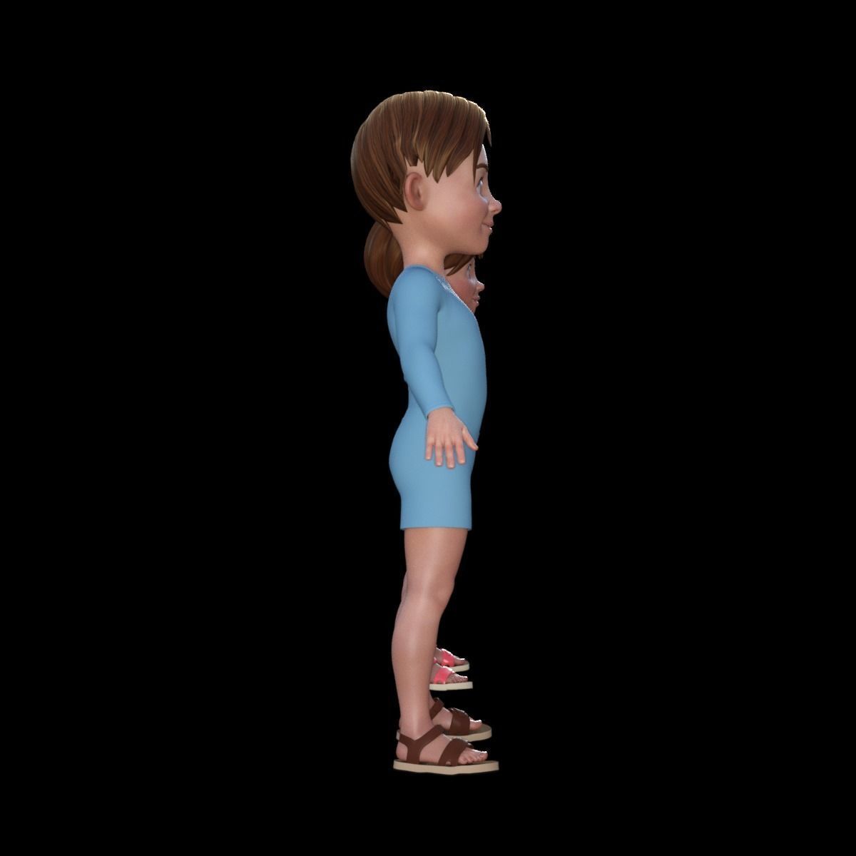 3D Cartoon Man and Woman 3D model_20