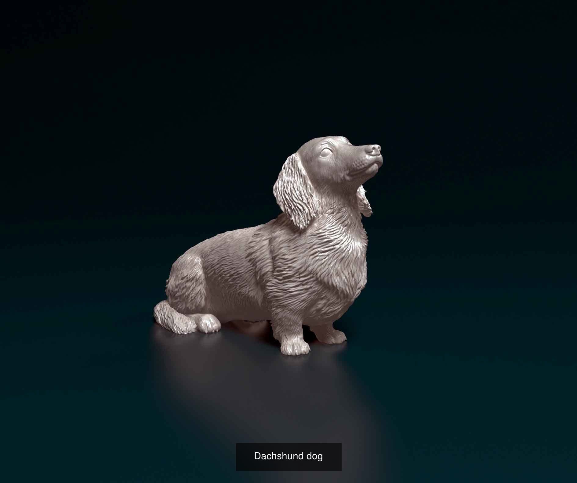 Piaah Collection 2 dachshund figurine _4