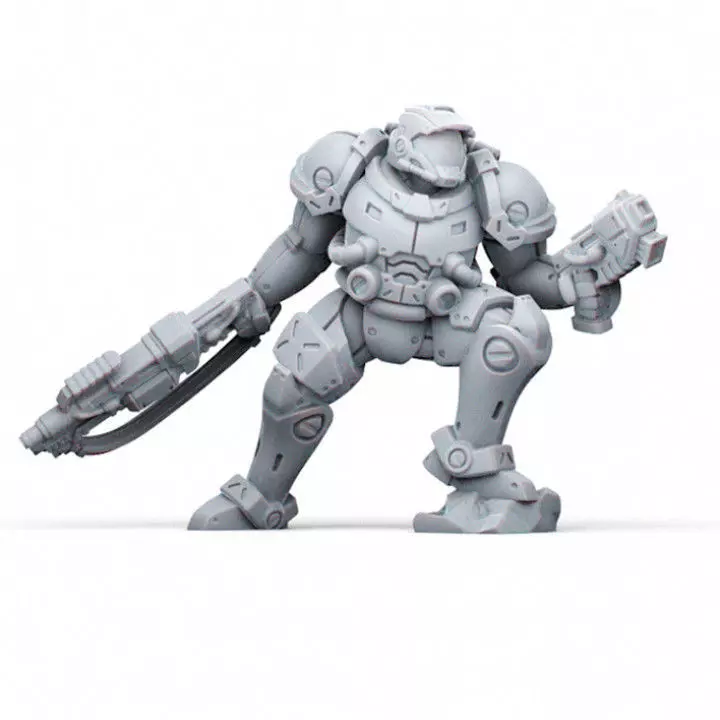 Exo Marine stl 3D print model_0