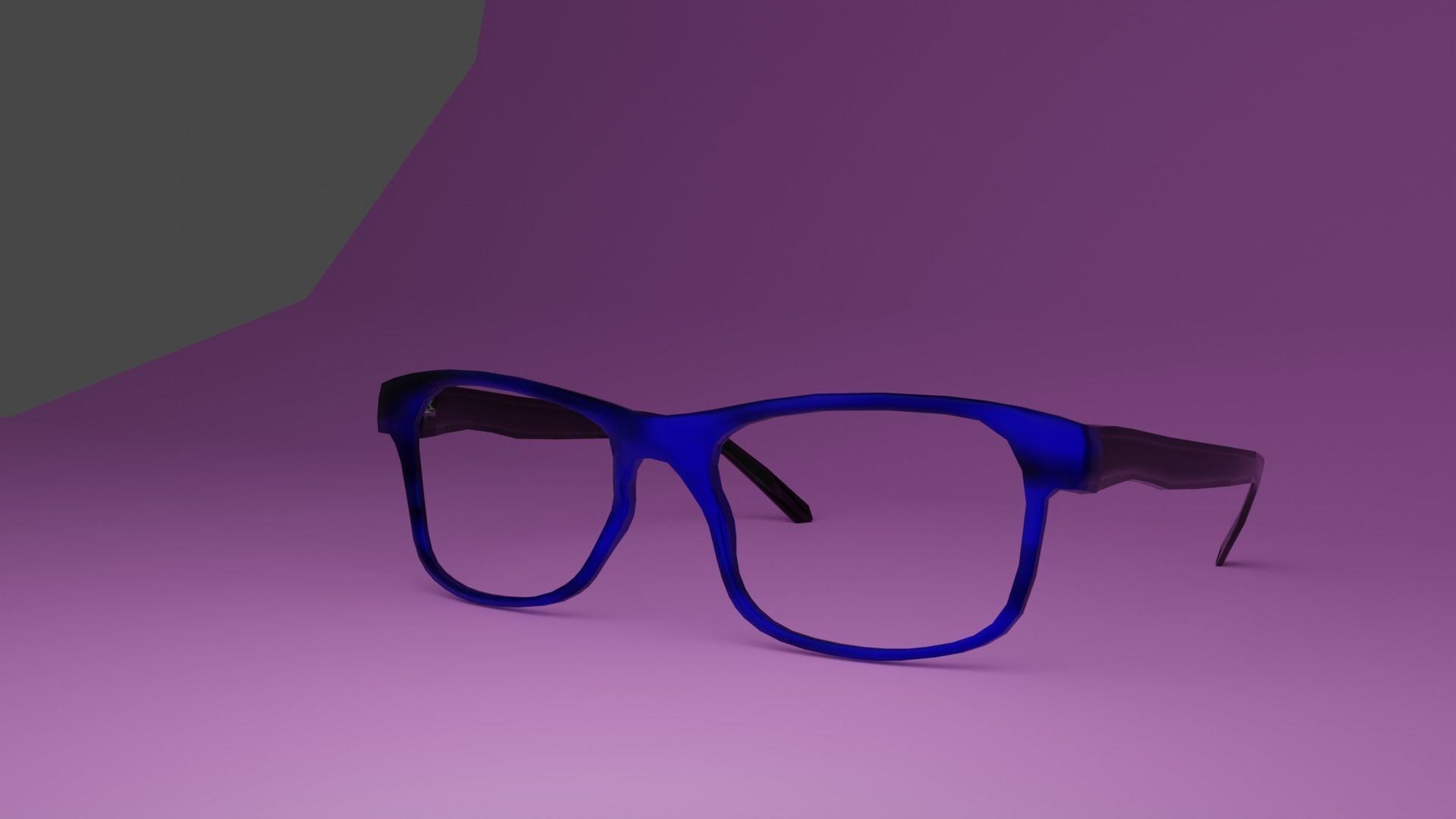 3D model Glasses 3D made in Blender VR / AR / lowpoly CGTrader