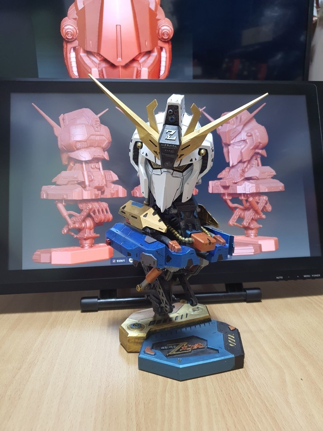 ZETA Gundam Head 3D print model_12