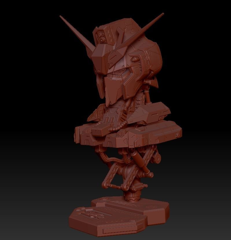 ZETA Gundam Head 3D print model_18