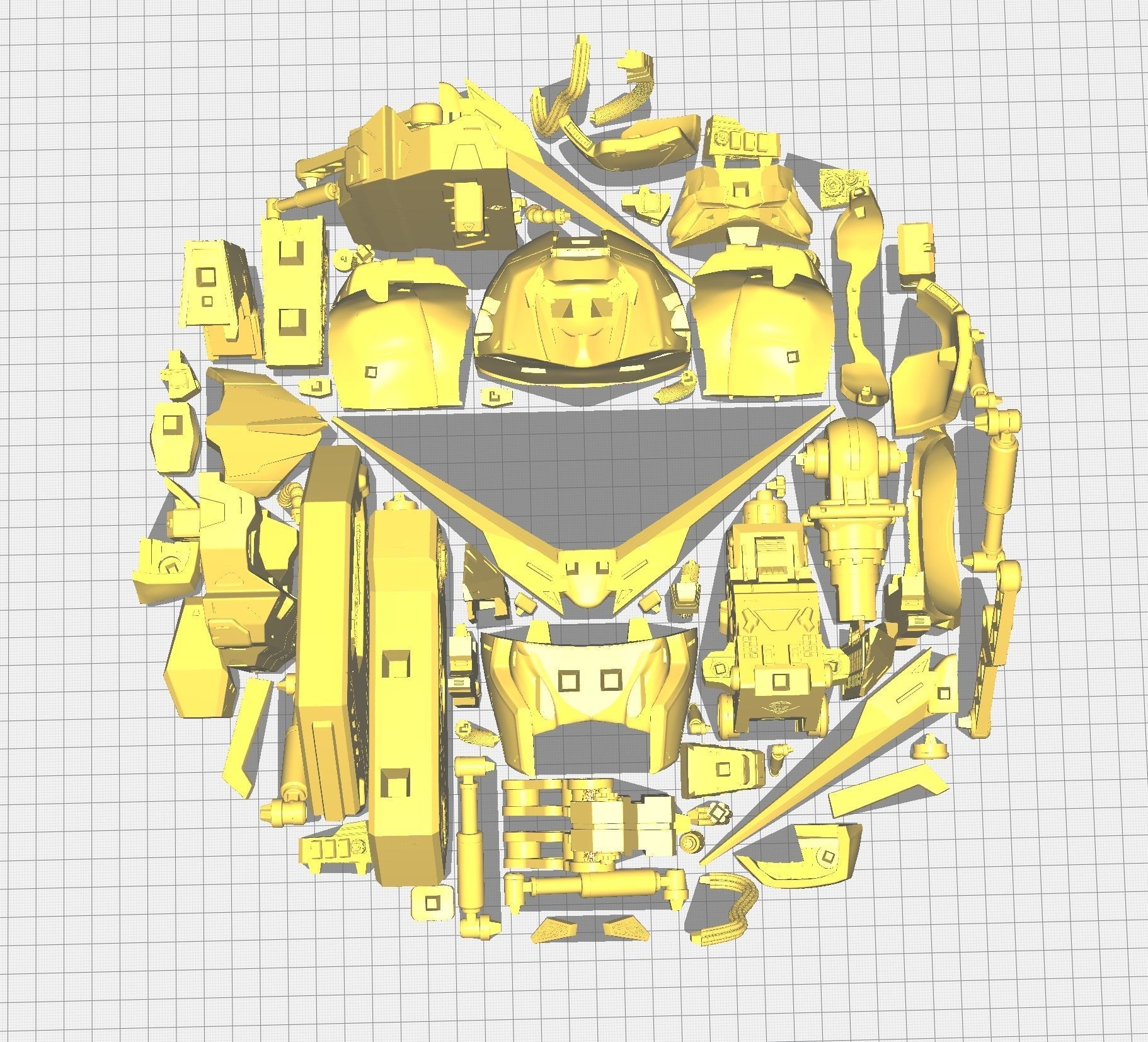 ZETA Gundam Head 3D print model_26