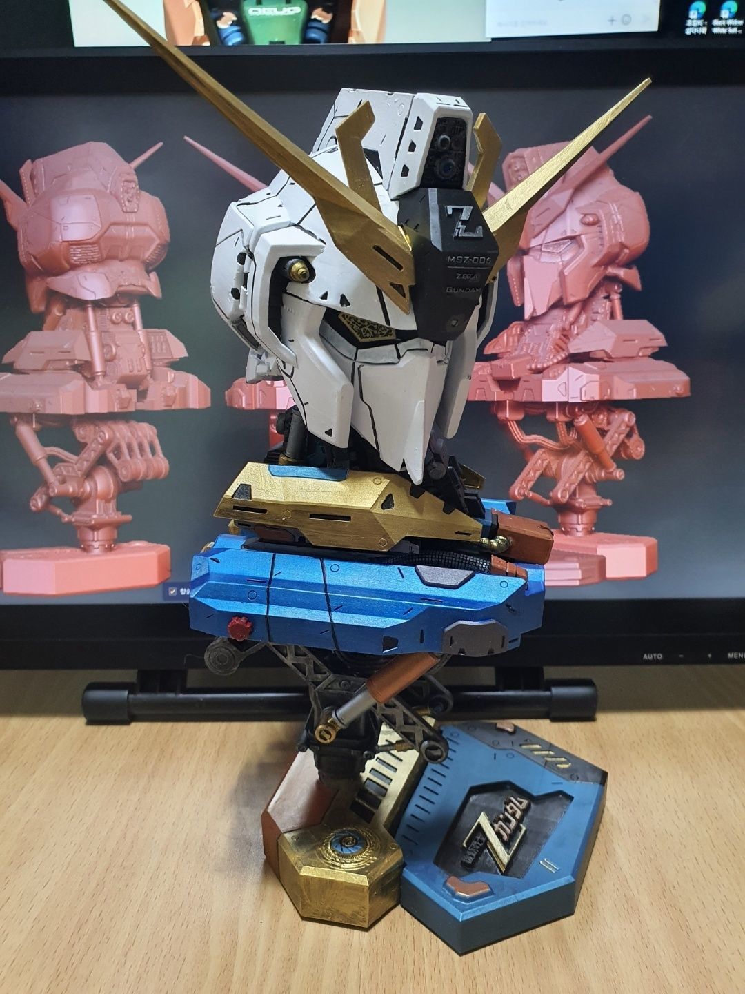 ZETA Gundam Head 3D print model_7