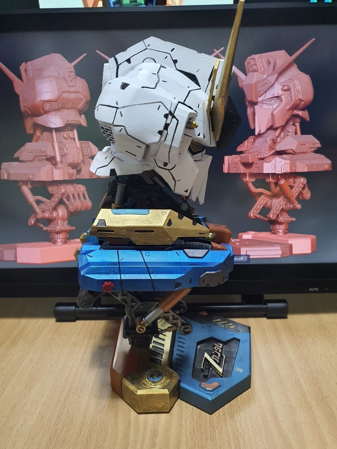 ZETA Gundam Head 3D print model_5