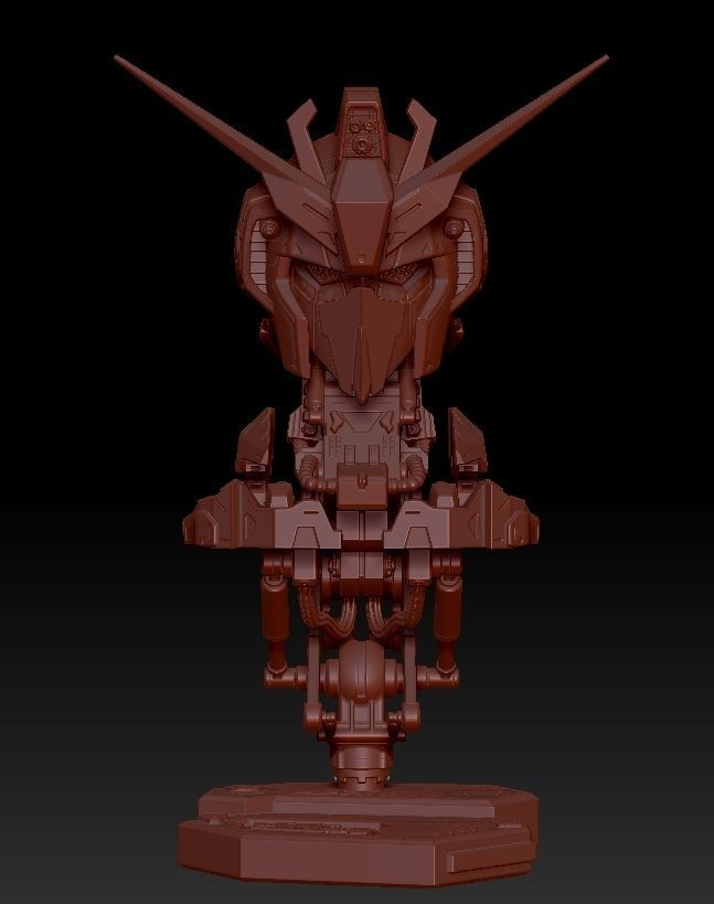 ZETA Gundam Head 3D print model_17