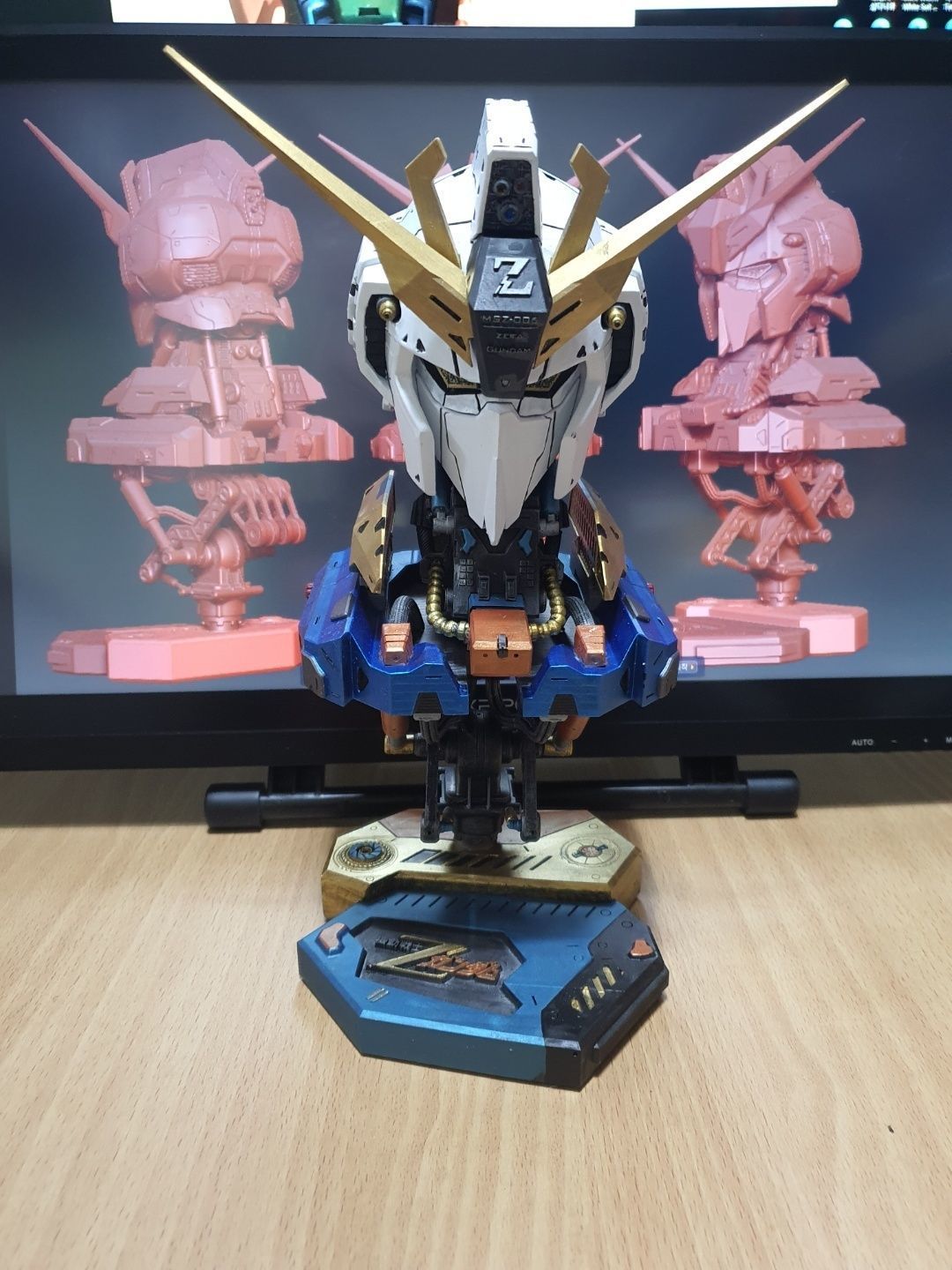 ZETA Gundam Head 3D print model_3