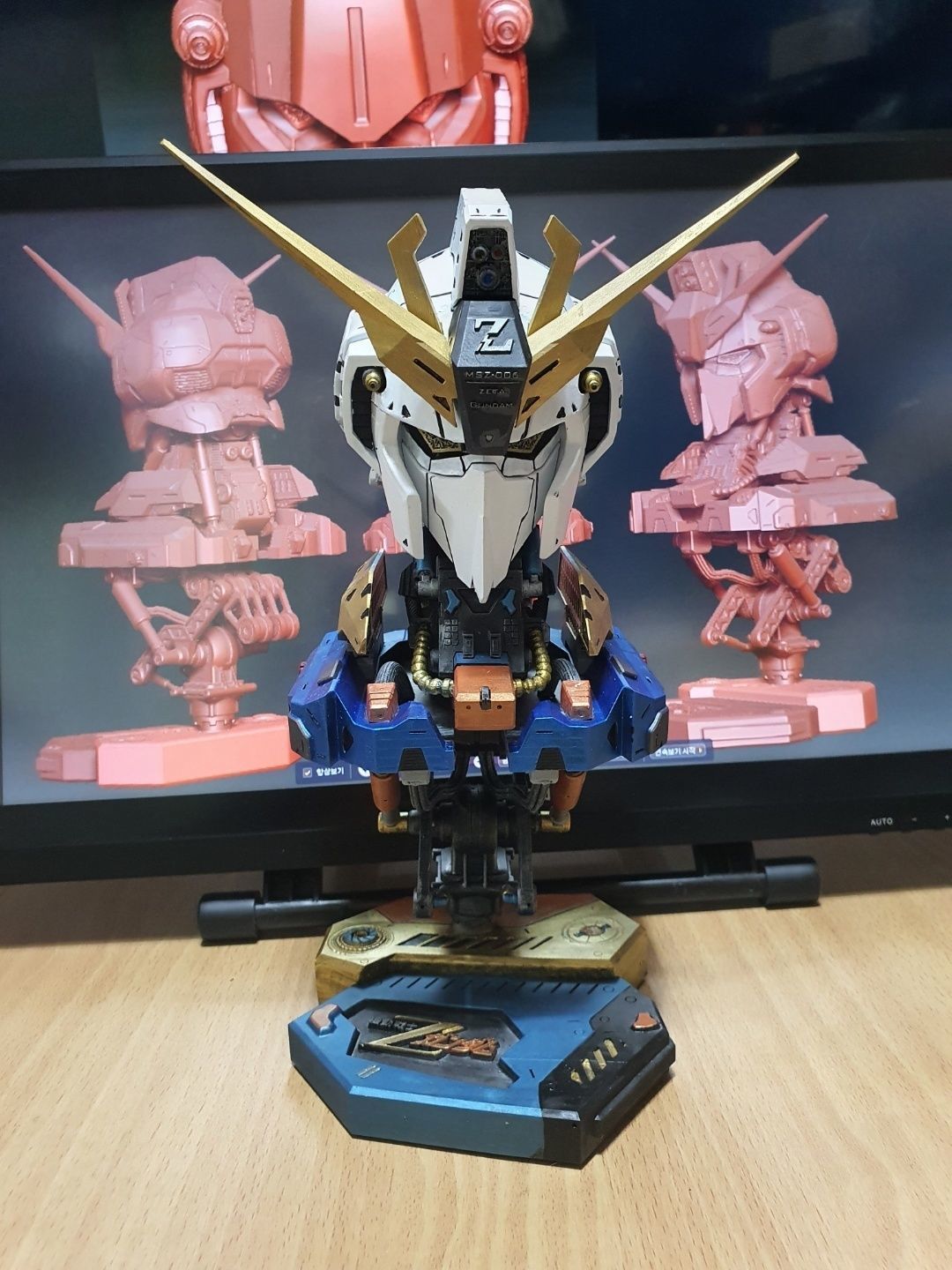 ZETA Gundam Head 3D print model_1