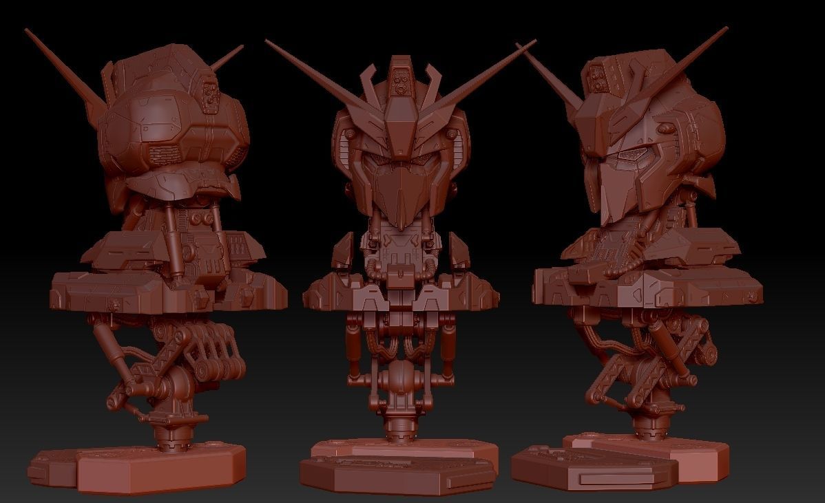 ZETA Gundam Head 3D print model_20