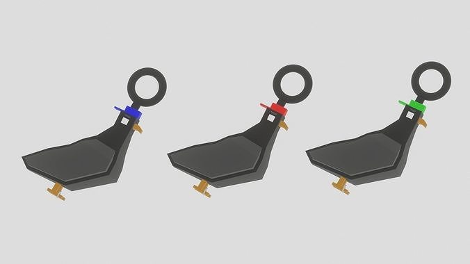A dangerous pigeon for your keychain 3D print model