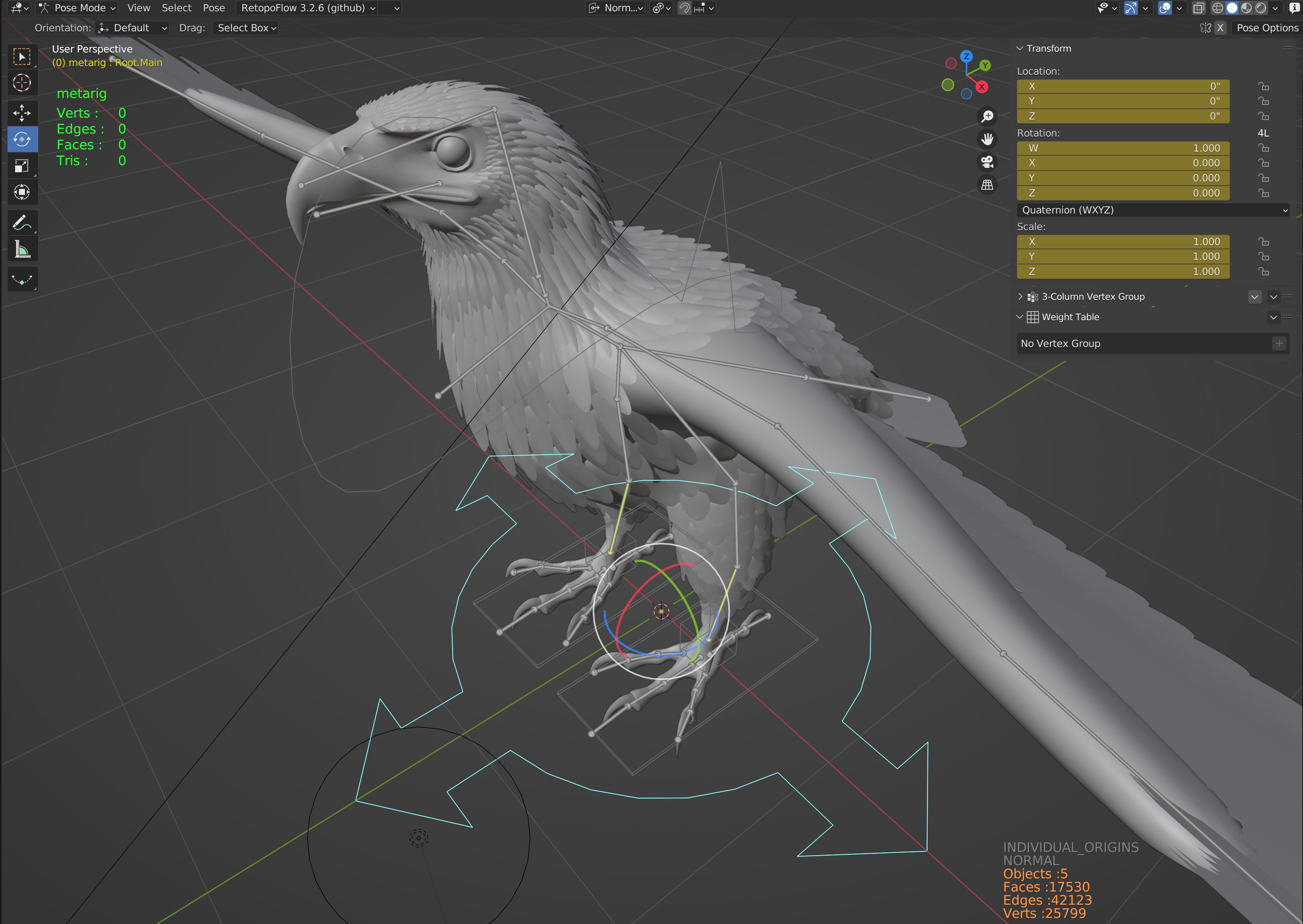 Golden Eagle - BLENDER 3D model_24