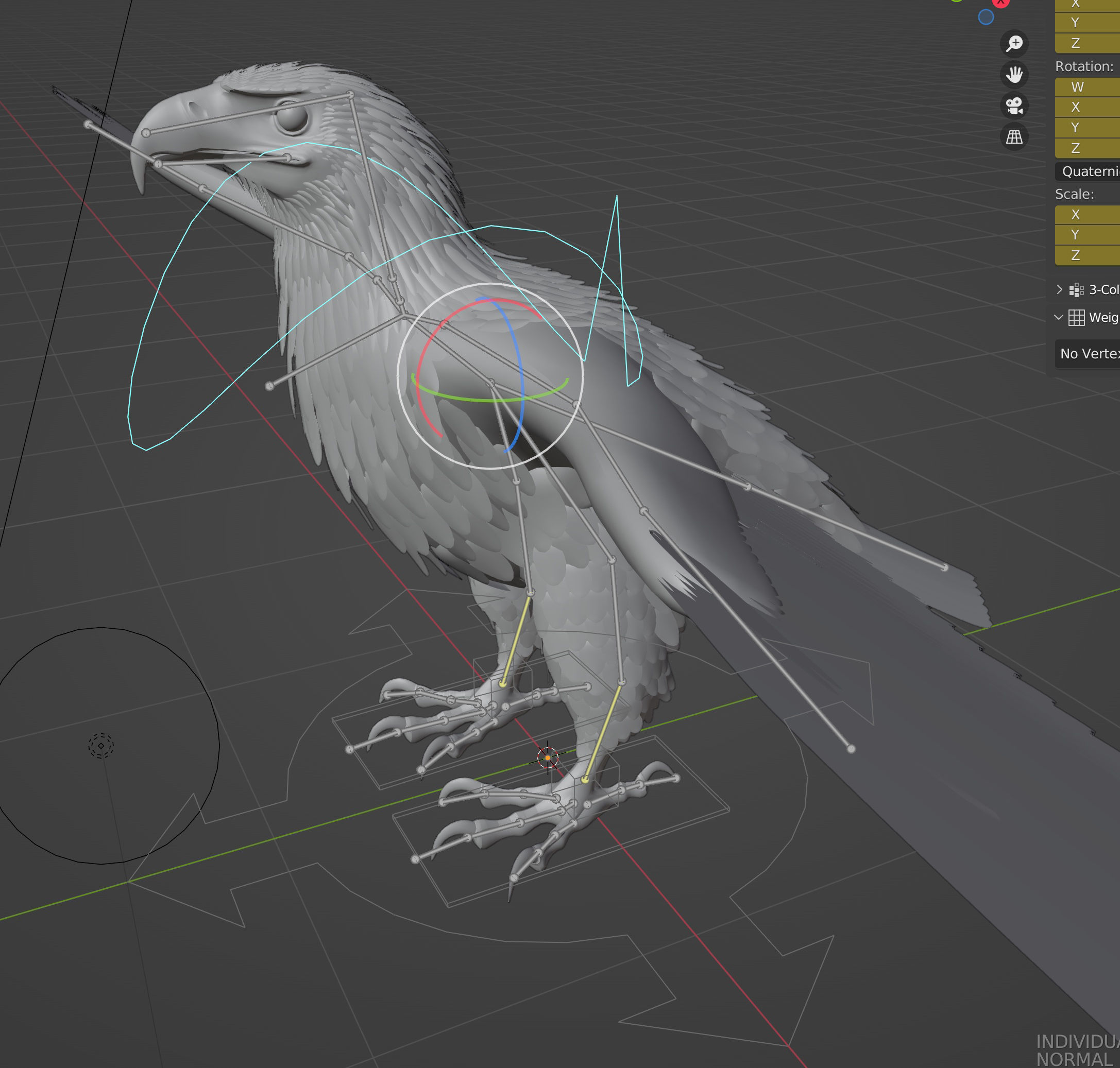 Golden Eagle - BLENDER 3D model_21