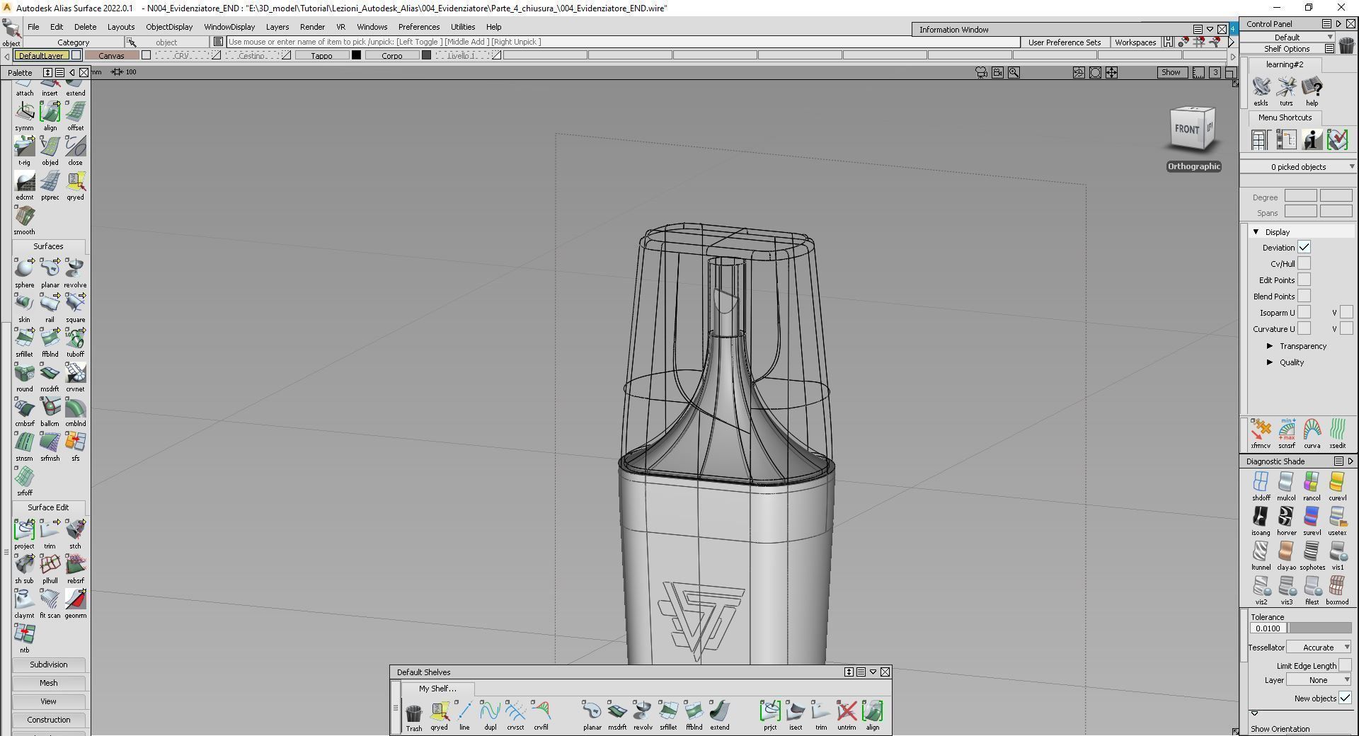 Tutorial 004 autodesk alias Materiale Evidenziatore Free 3D model_17