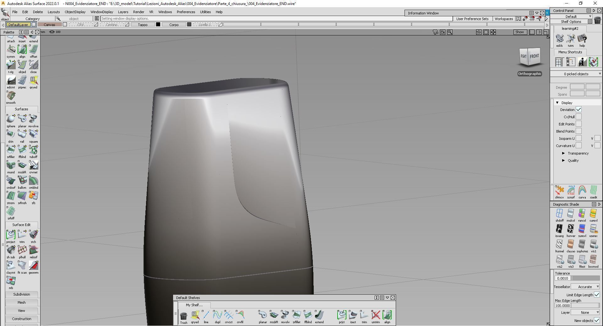 Tutorial 004 autodesk alias Materiale Evidenziatore Free 3D model_15