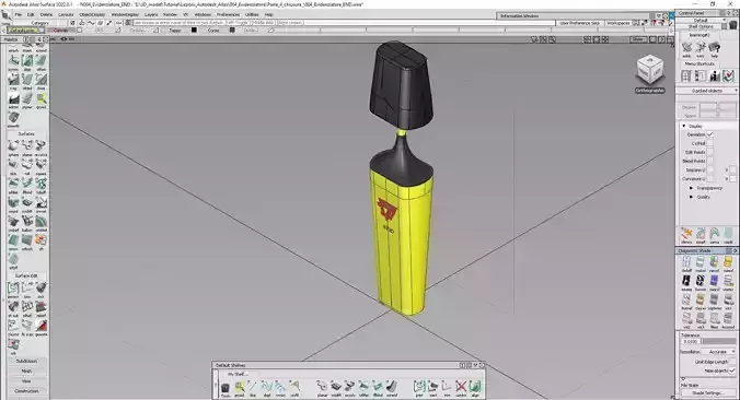 Tutorial 004 autodesk alias Materiale Evidenziatore