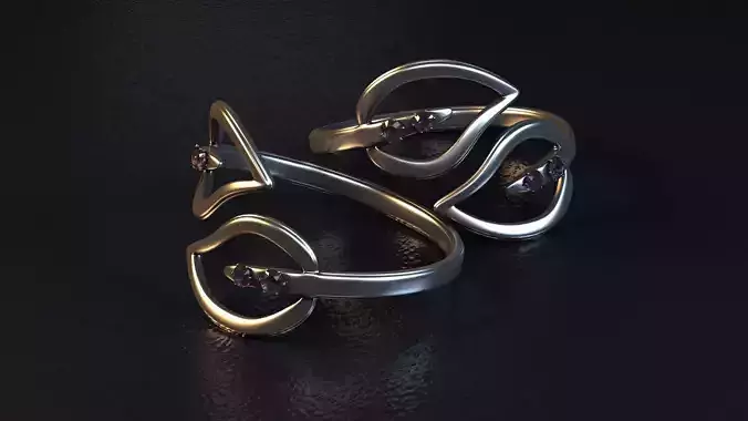 fashion ring A007 3D print model