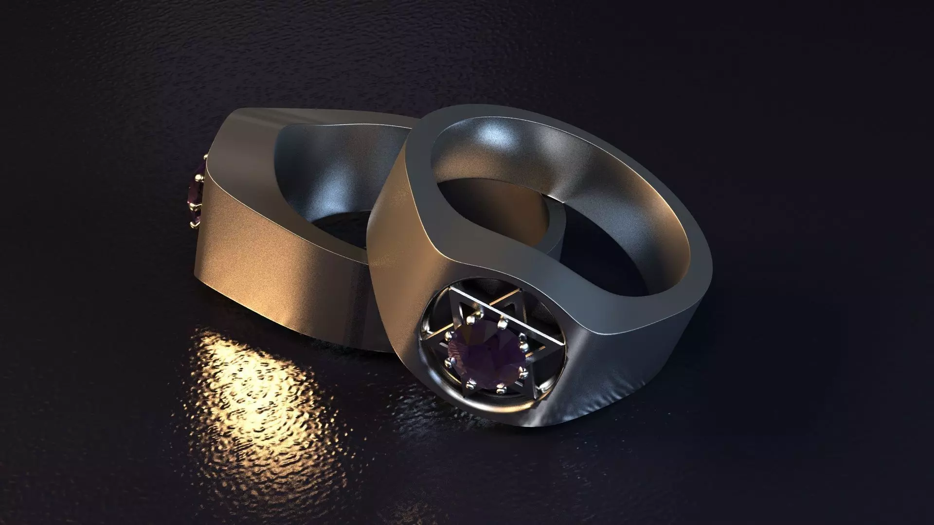 fashion ring A009 3D print model