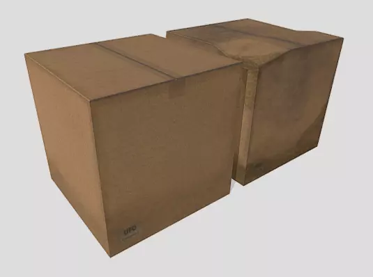 Simple Low Poly Boxes Free low-poly 3D model_0