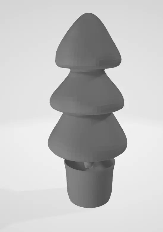 Tree in a pot 3D print model