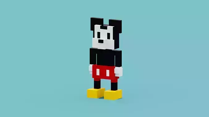 Voxel Mickey Mouse
