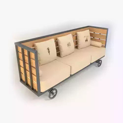 Vintage Couch 3D model