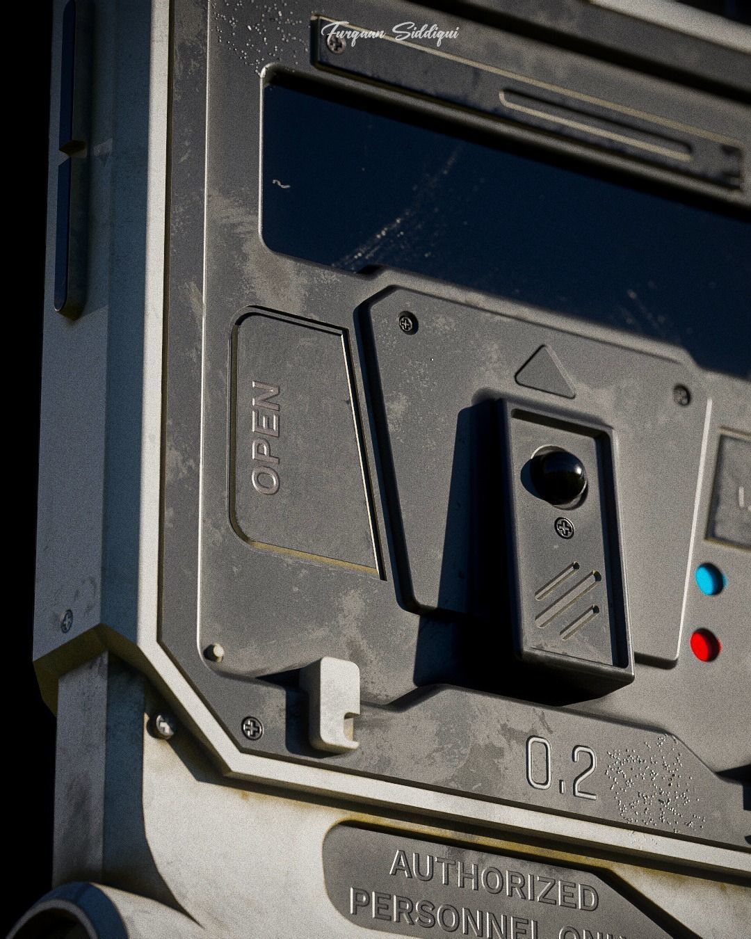 Sci-fi Remote Device 02 Low-poly 3D model_6