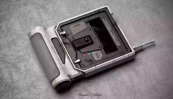 Sci-fi Remote Device 02 Low-poly 3D model