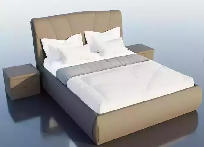 Leather Material King-size bed