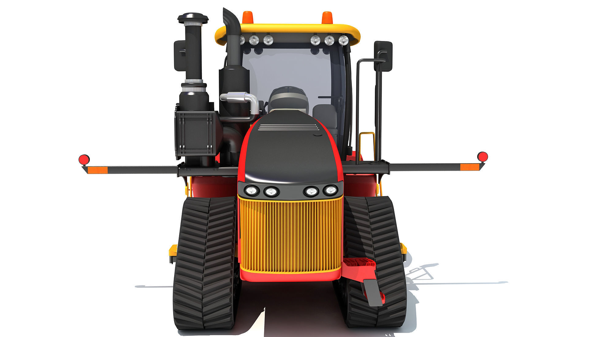 Tractor with Seed Drill 3D model_11