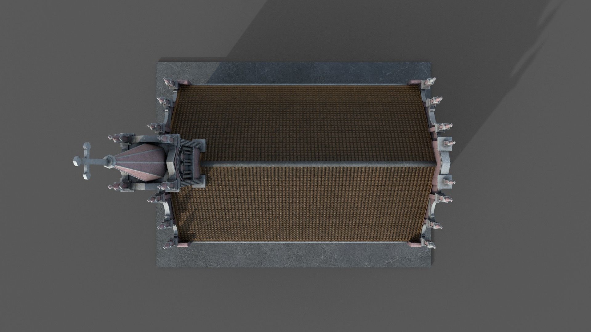 Church Da Nang cathedral model Low-poly 3D model_5