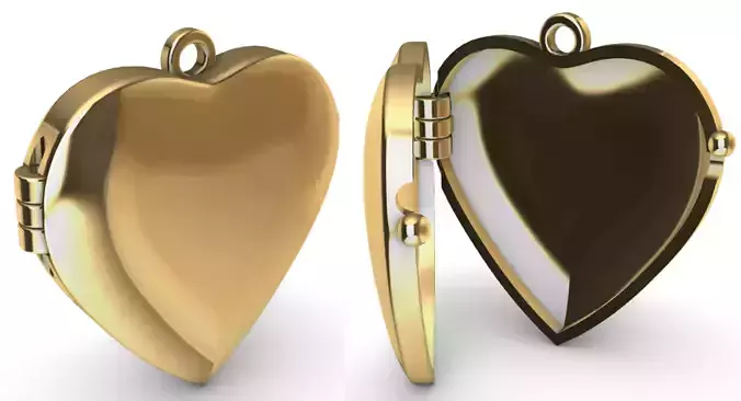 Heart Reliquary - Photo Holder - Relicario 3D print model