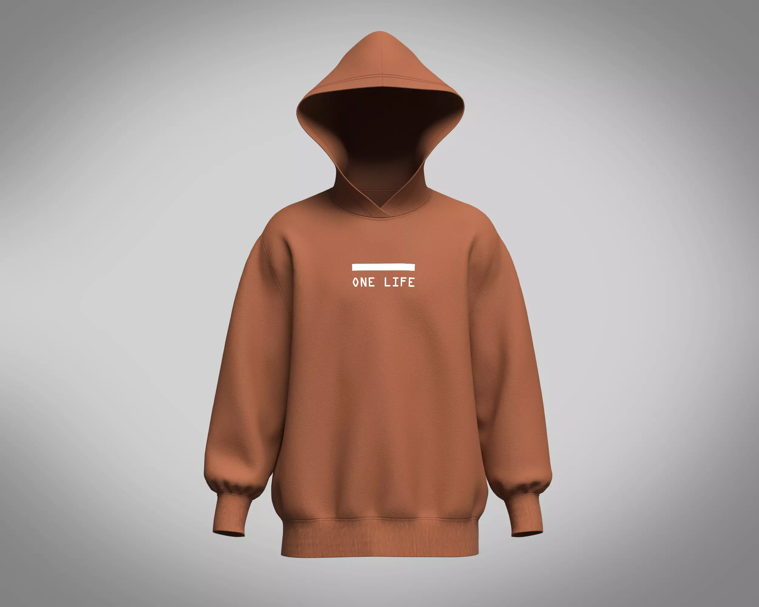 Hoodie-Brown hoodie 3D model_0