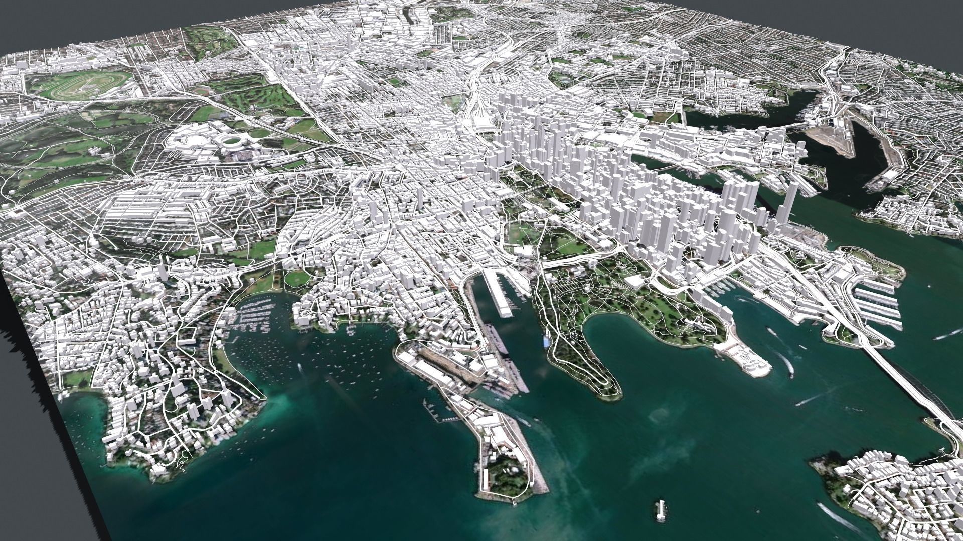 Cityscape Sydney Australia 3D model_8