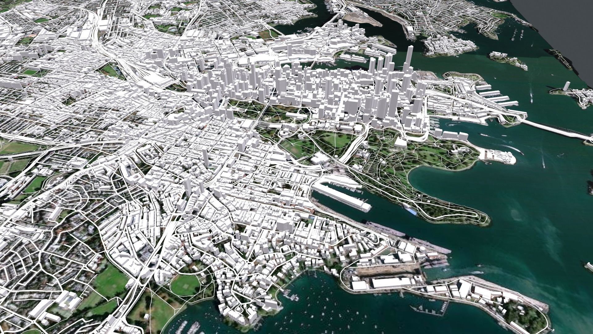 Cityscape Sydney Australia 3D model_6