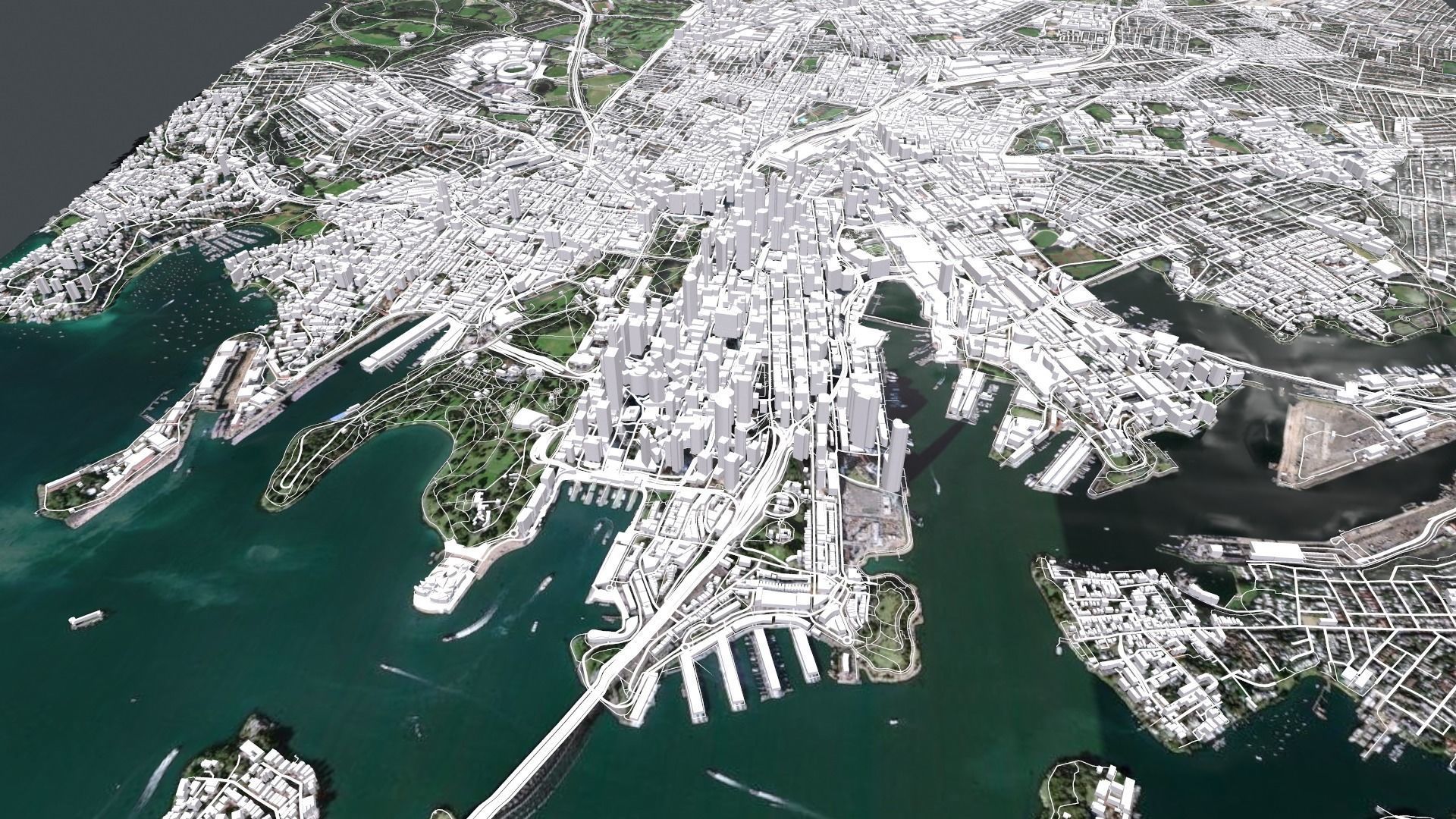 Cityscape Sydney Australia 3D model_3
