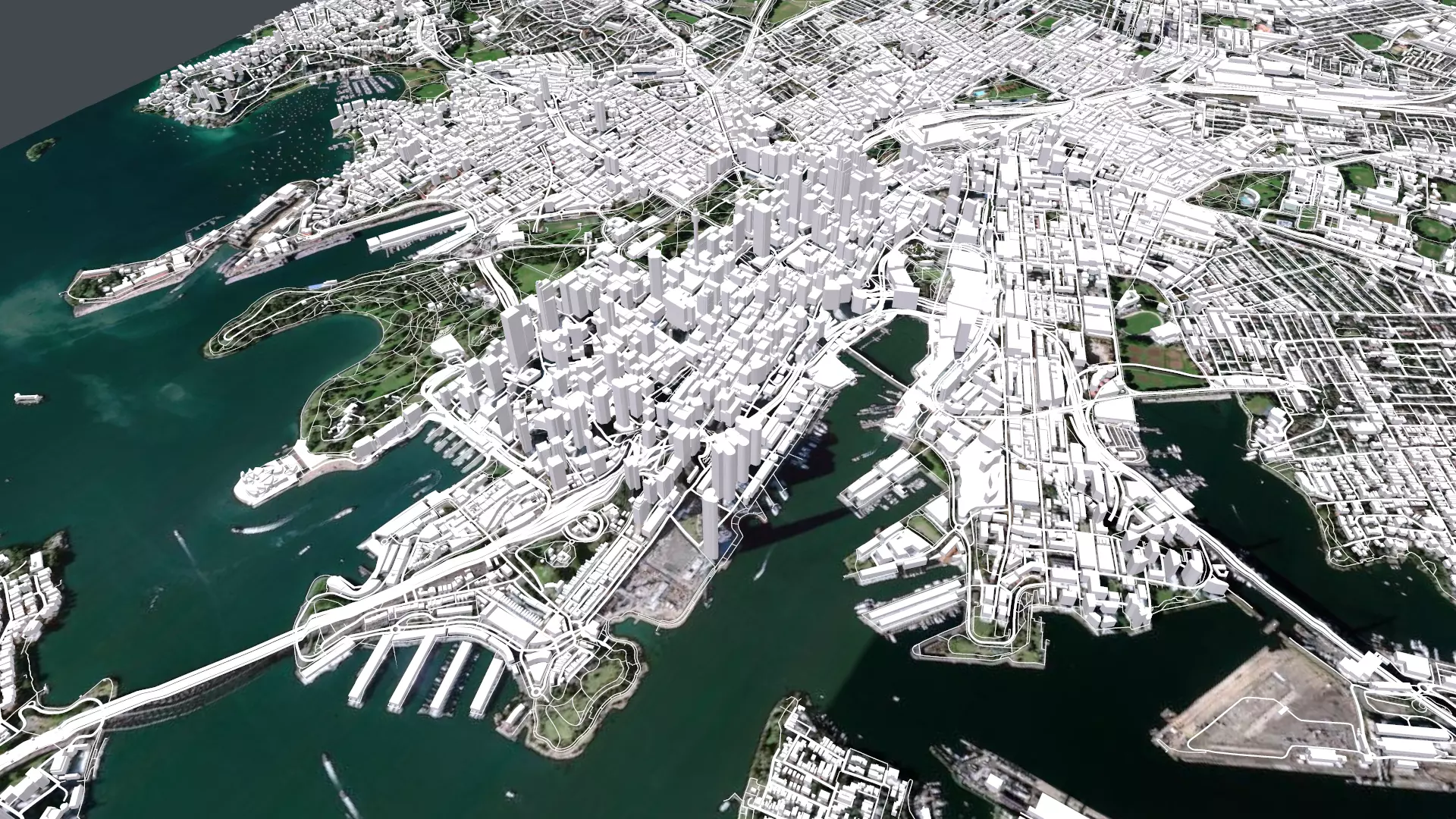 Cityscape Sydney Australia 3D model_0