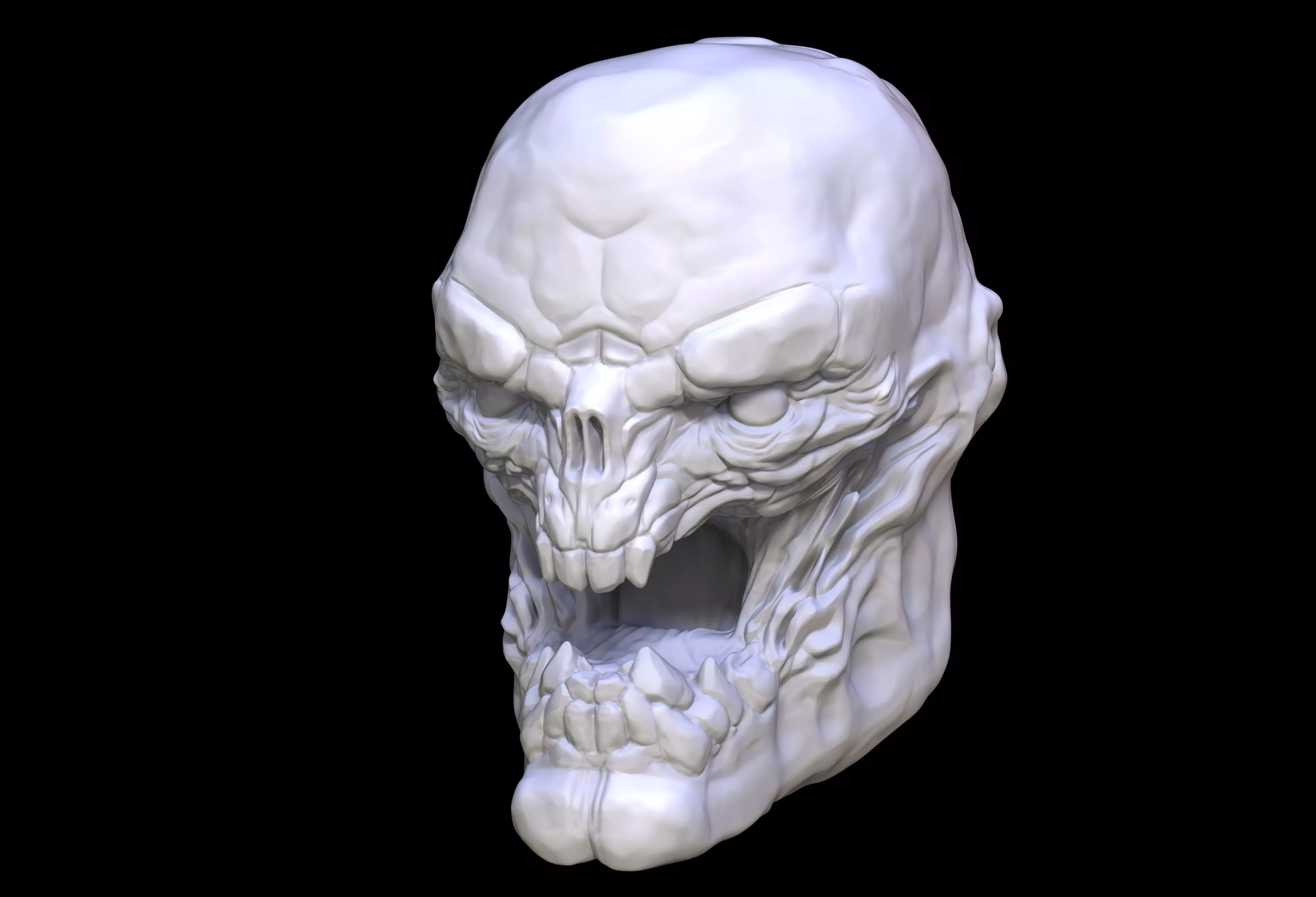 Ghoul Head Sculpt 3D print model_0