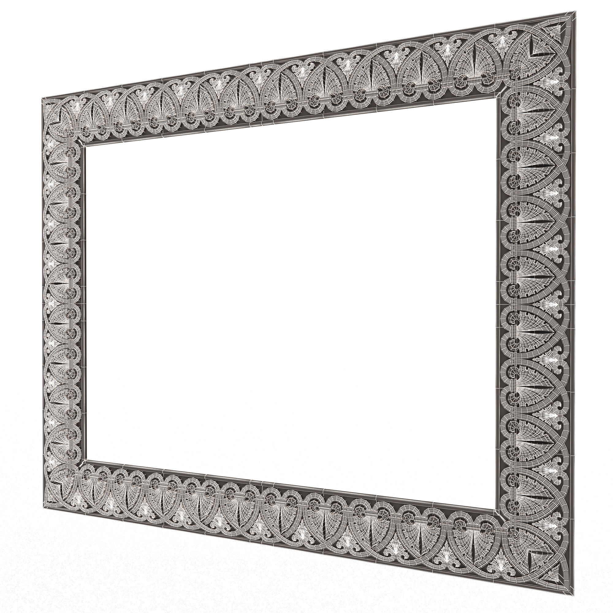 Classic Frame 032 Low-poly 3D model_14