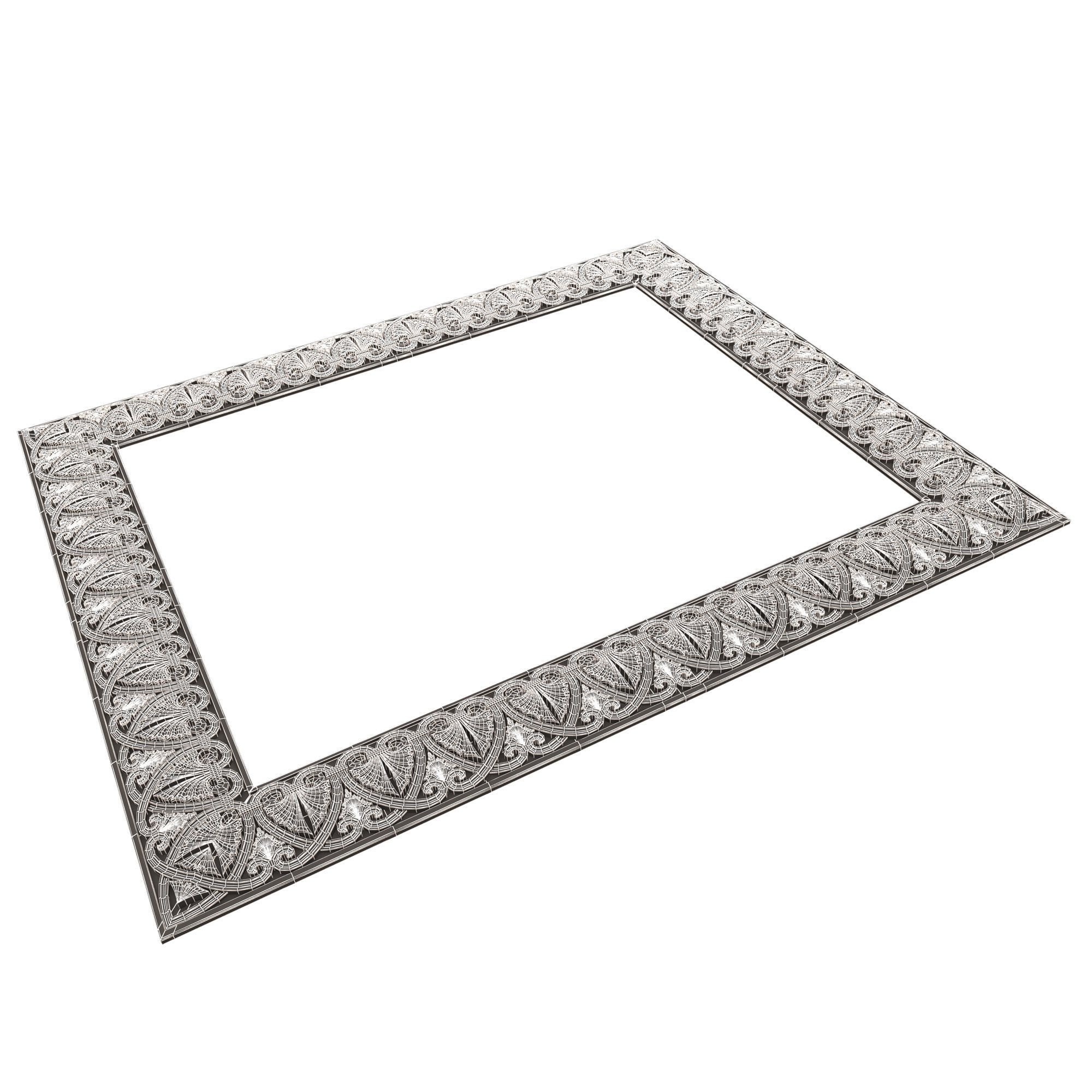 Classic Frame 032 Low-poly 3D model_17