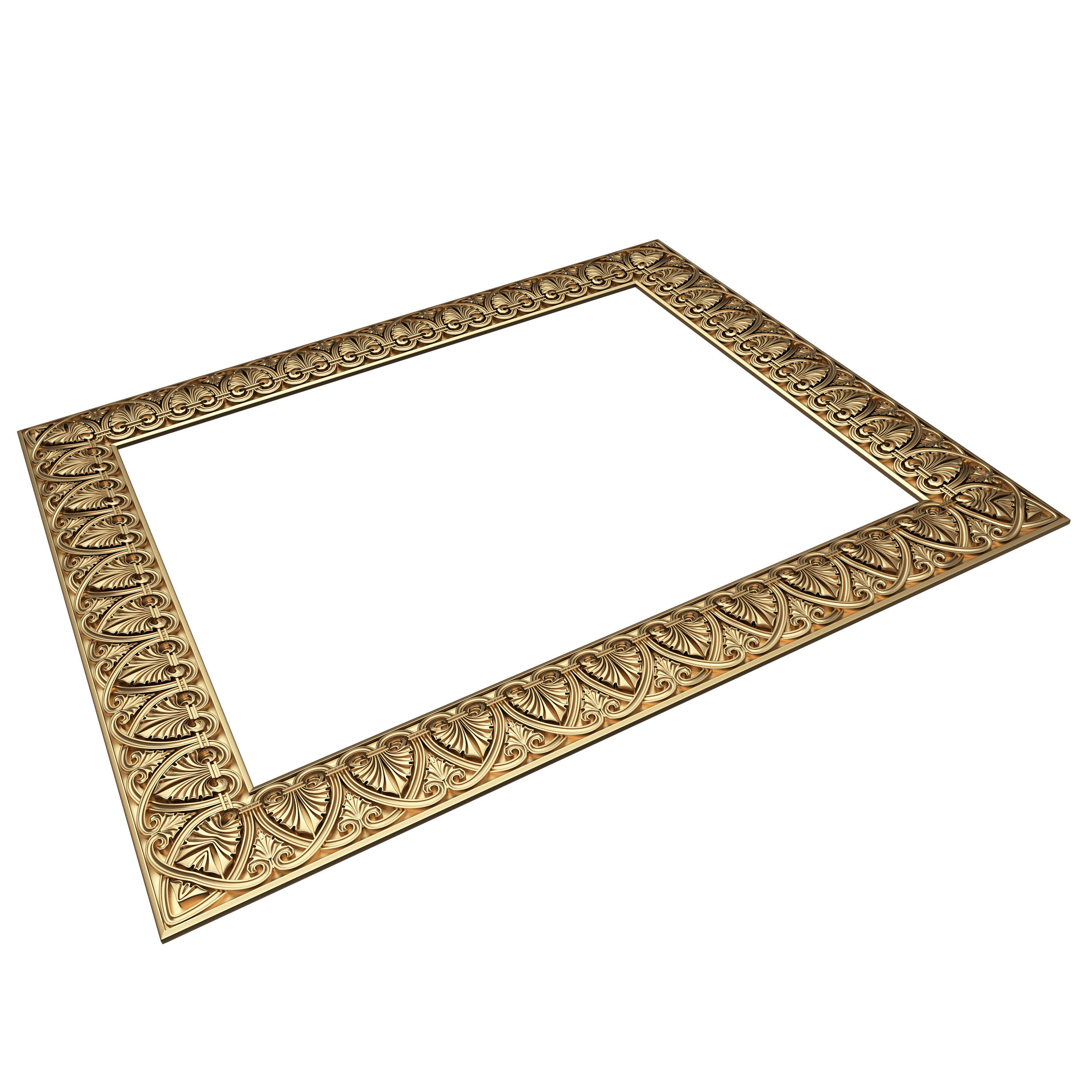 Classic Frame 032 Low-poly 3D model_5