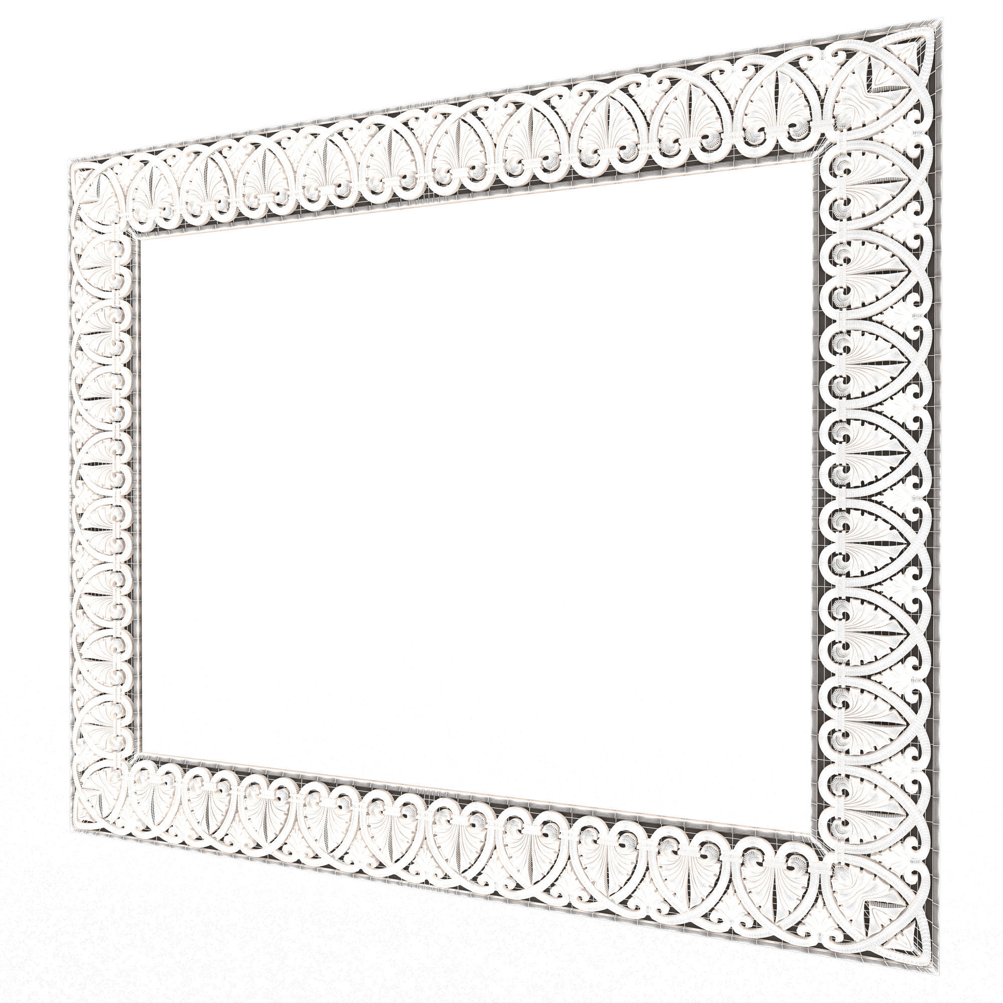 Classic Frame 032 Low-poly 3D model_8