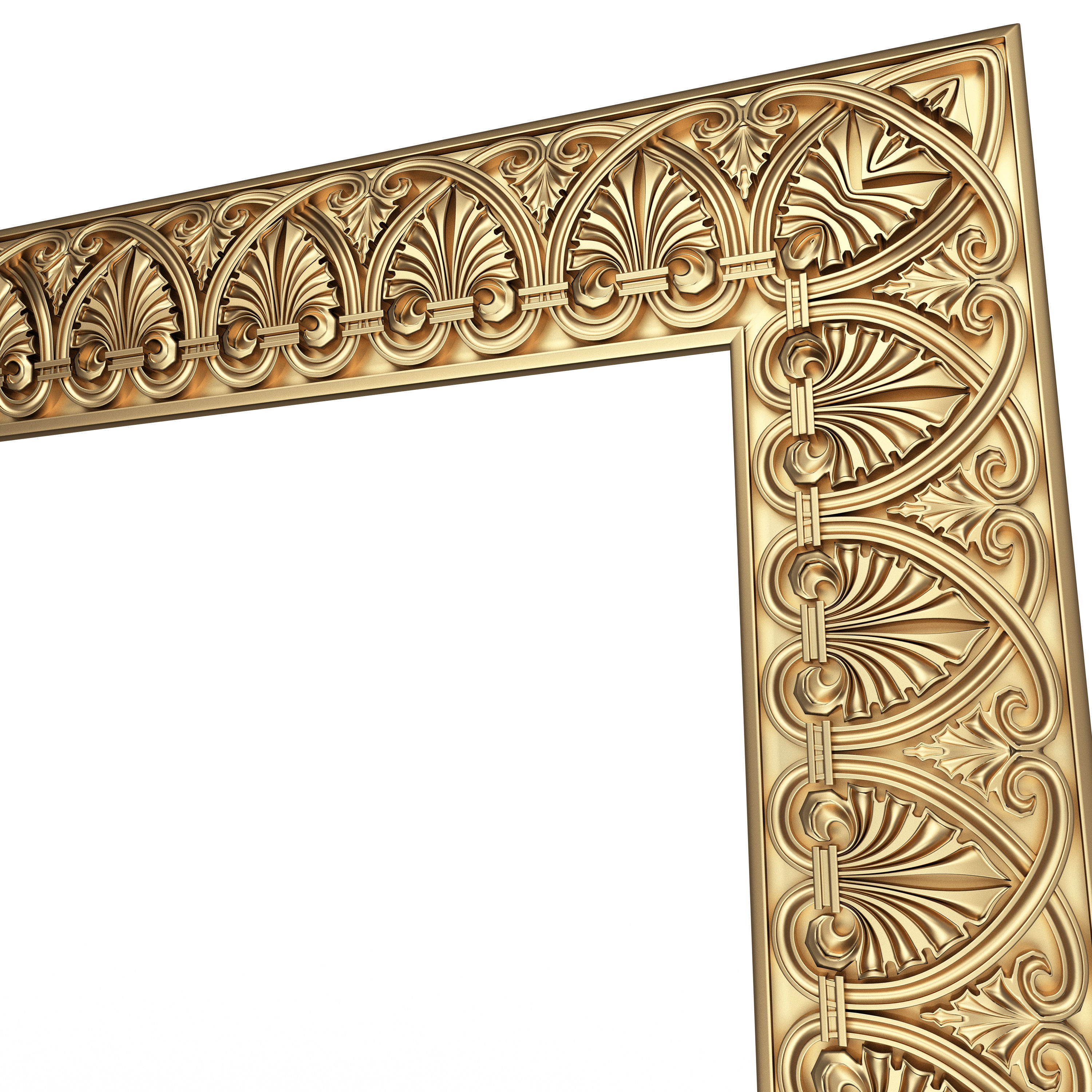 Classic Frame 032 Low-poly 3D model_4