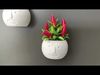 DECORATIVE EMOTICONS VASE FOR FRIDGE WITH MAGNET 3D print model_1
