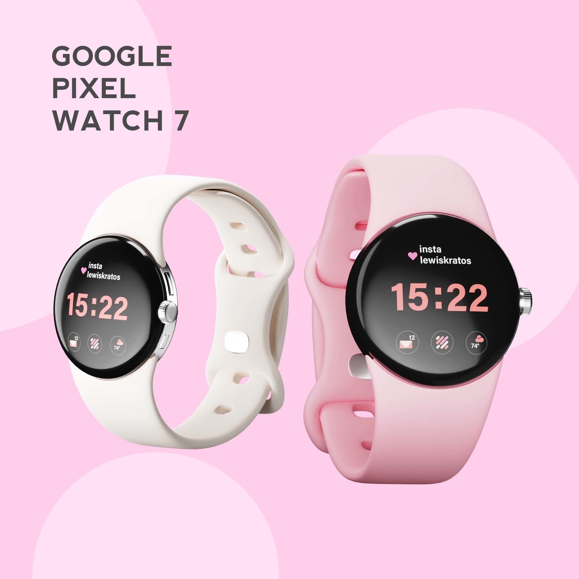 Google Smart Watch Pixel 5 3D model_3