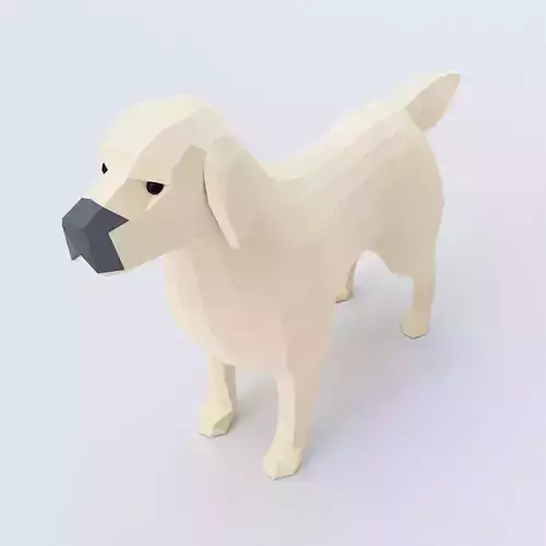 Dog 3d model labrador retriever