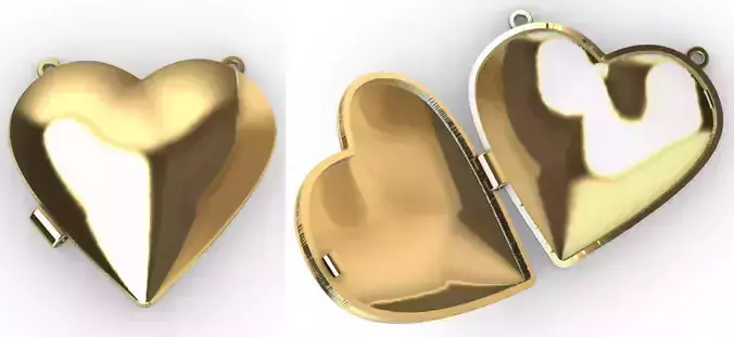 Heart Reliquary - Photo Holder - Relicario Diagonal