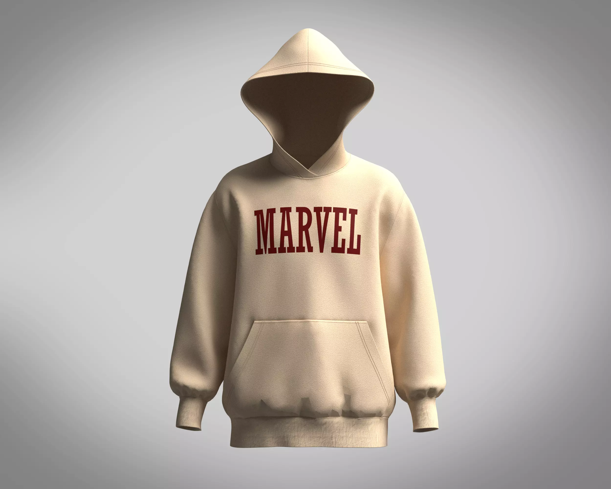 Hoodie-Marvel hooded sweatshirt 3D model_0