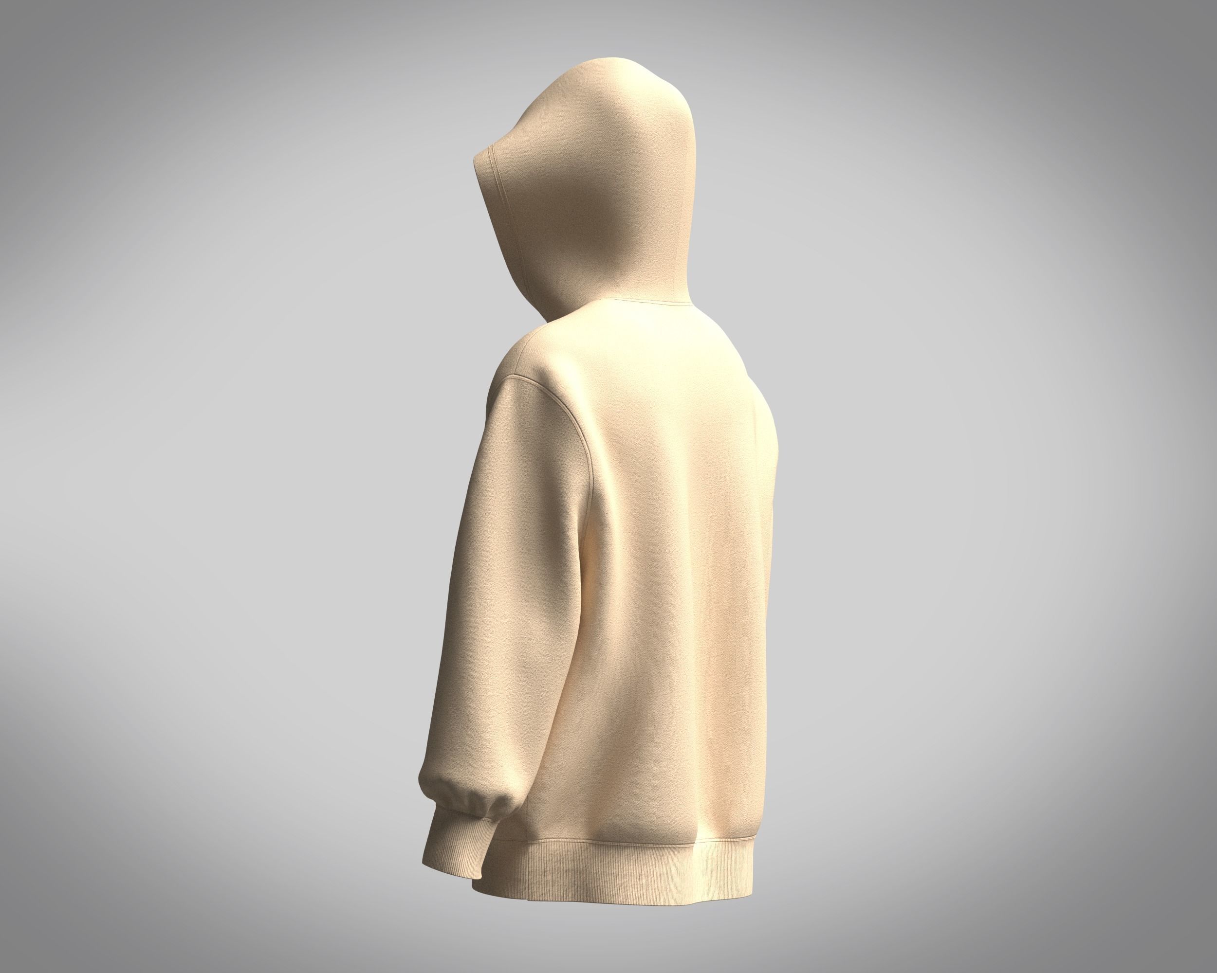 Hoodie-Marvel hooded sweatshirt 3D model_4