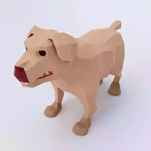 Dog  animal 3d model 